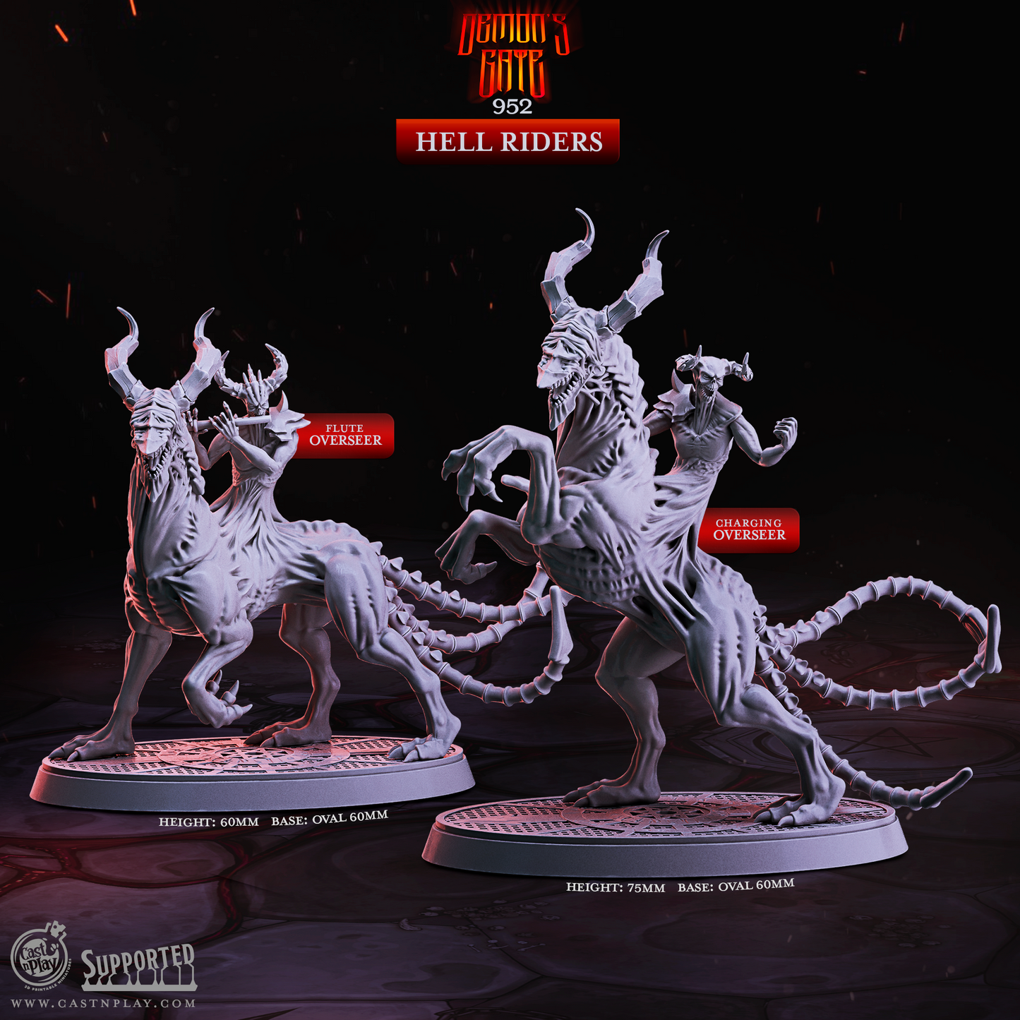 Hell Riders - Demon's Gate | Cast N Play | Resin
