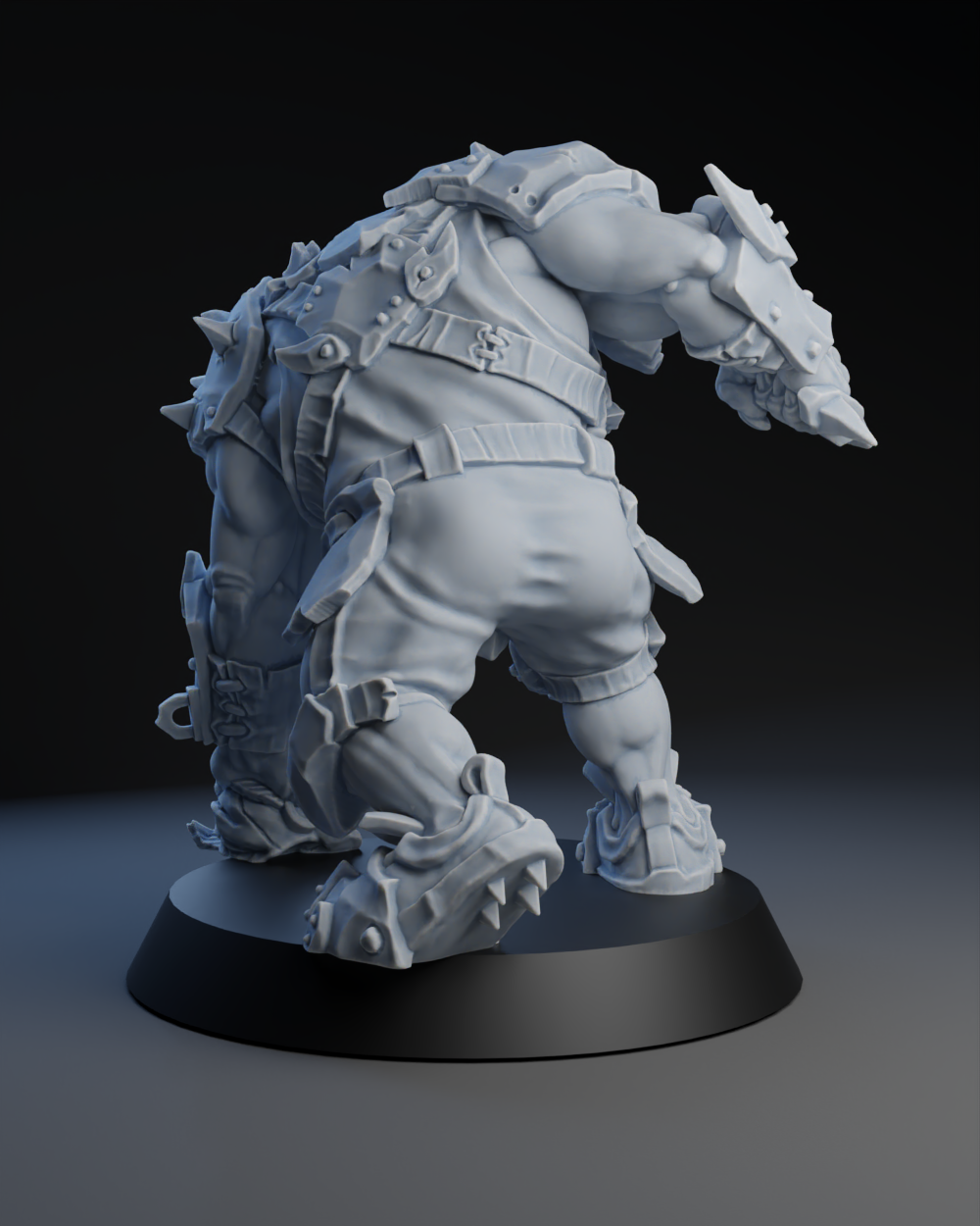 Pig Iron Pummelers Team - Big Orc 04 | Brutefun Miniatures | Resin
