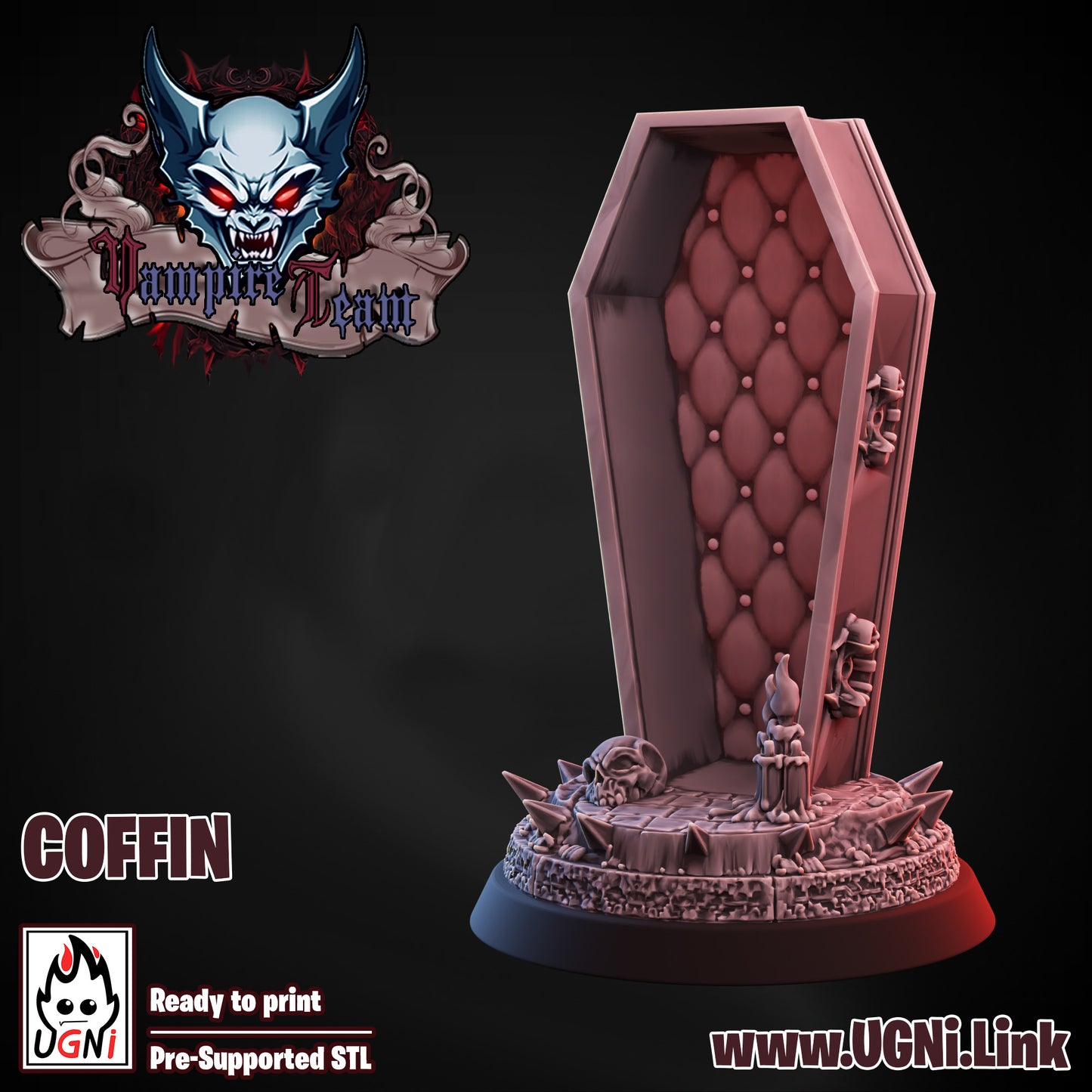 Vampire Team - Coffin | UGNI Miniatures | Resin