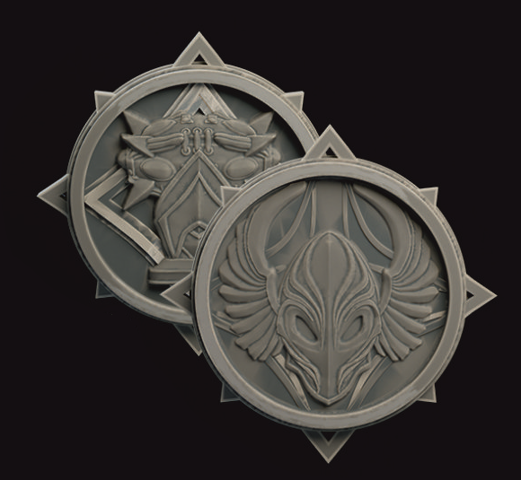 High Elves Team Token Coins - High Elves | UGNI Miniatures | Resin