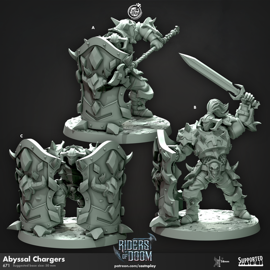 Abyssal Chargers - Riders of Doom | Cast N Play | Resin