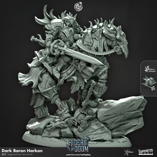 Dark Baron Harkon - Riders of Doom | Cast N Play | Resin