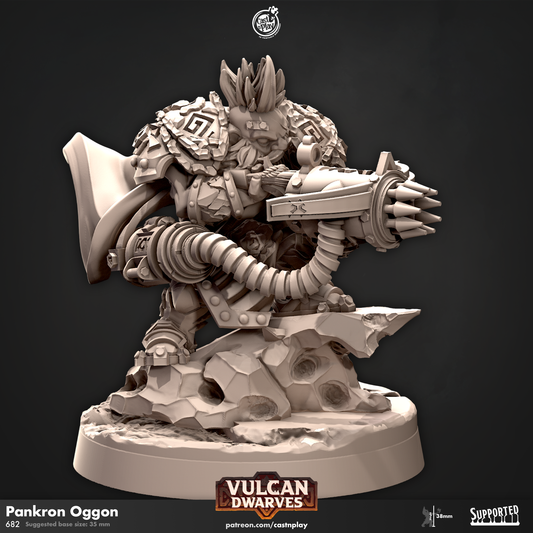 Pankron Oggon - Vulcan Dwarves | Cast N Play | Resin