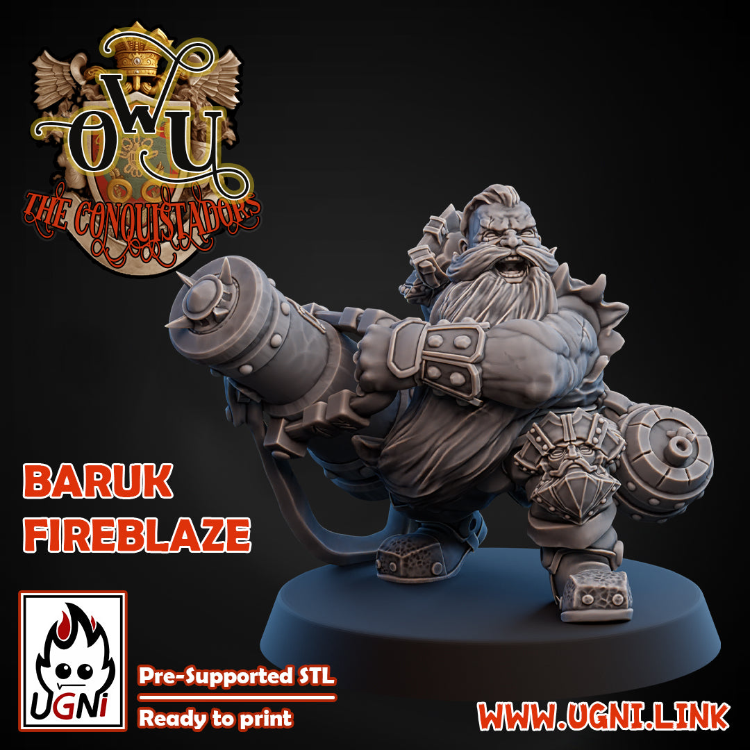 Star Player - Baruk Fireblaze | UGNI Miniatures | Resin