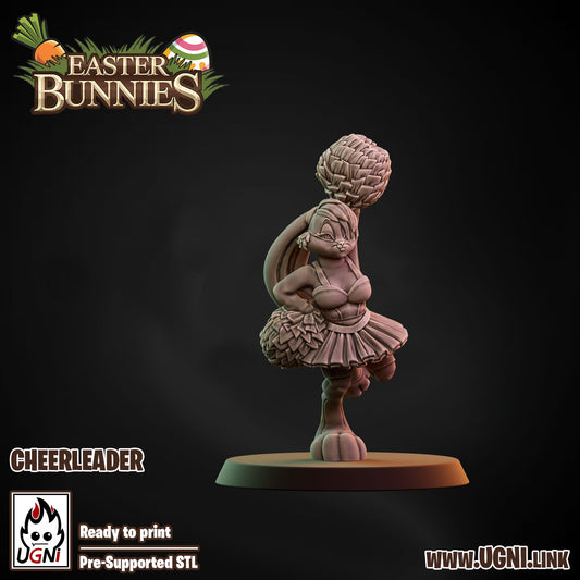 Easter Bunnies Team - Cheerleader 04 | UGNI Miniatures | Resin