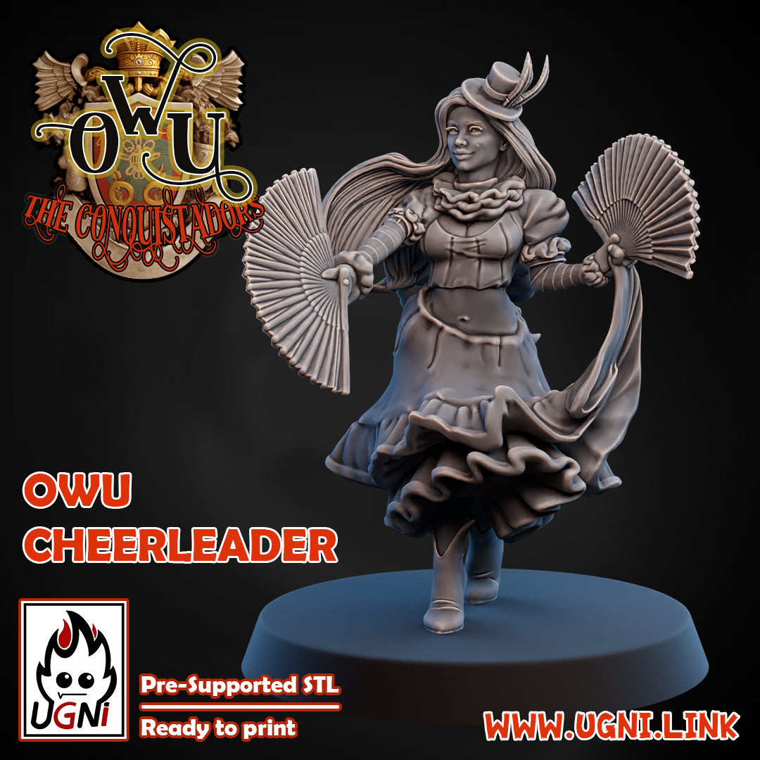 Conquistadors Cheerleader | UGNI Miniatures | Resin