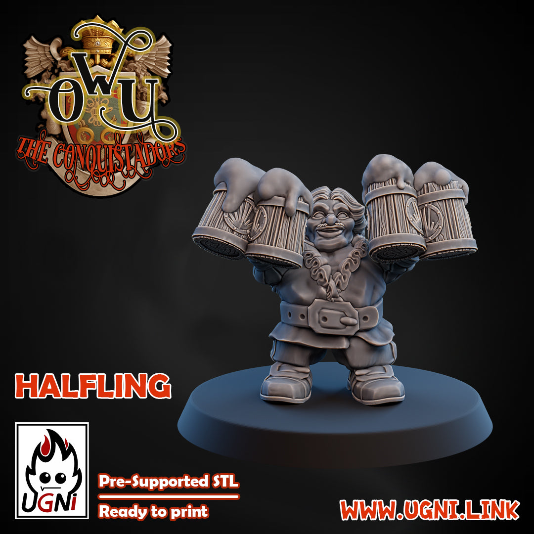 Conquistadors Halfling 02 | UGNI Miniatures | Resin