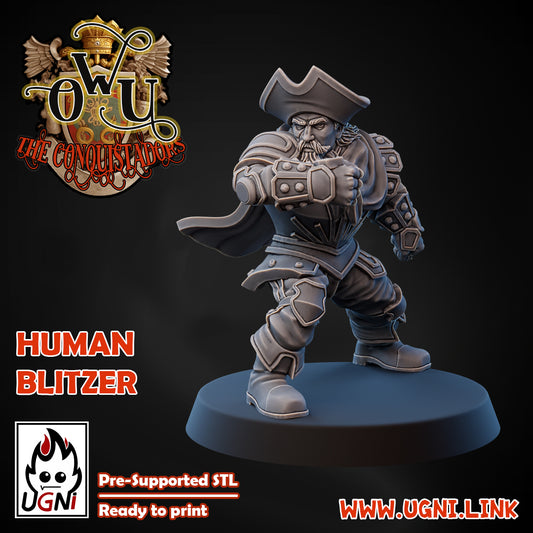 Conquistadors Human Blitzer | UGNI Miniatures | Resin