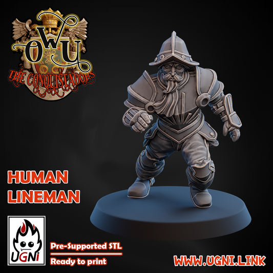 Conquistadors Human Lineman 01 | UGNI Miniatures | Resin