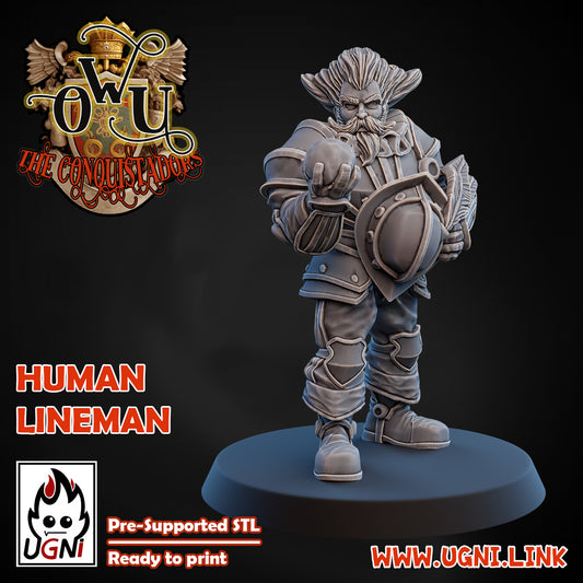 Conquistadors Human Lineman 02 | UGNI Miniatures | Resin