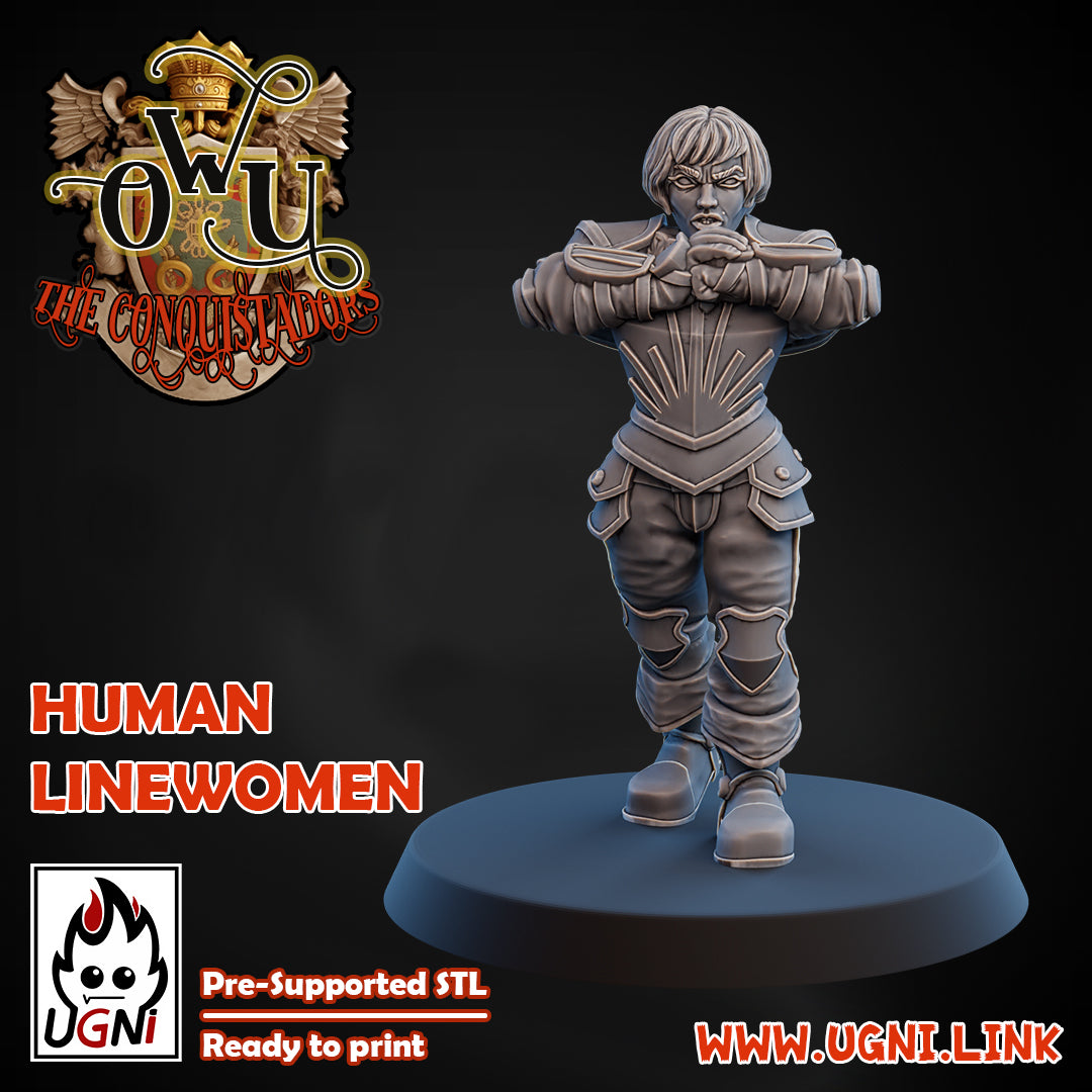 Conquistadors Human Lineman 06 | UGNI Miniatures | Resin