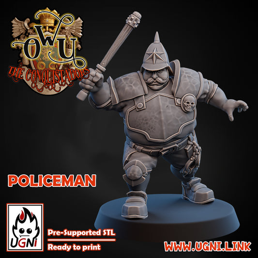 Conquistadors Policeman 01 (Referee) | UGNI Miniatures | Resin