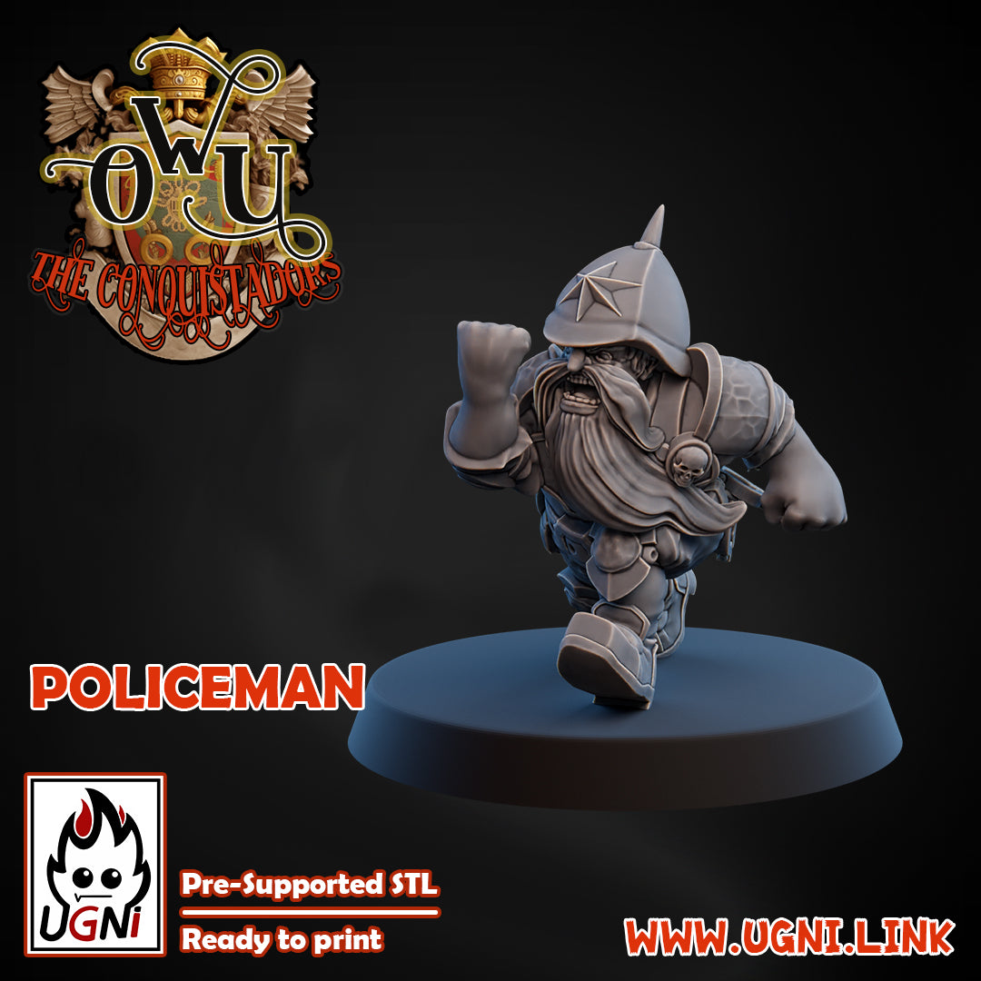 Conquistadors Policeman 02 (Referee) | UGNI Miniatures | Resin