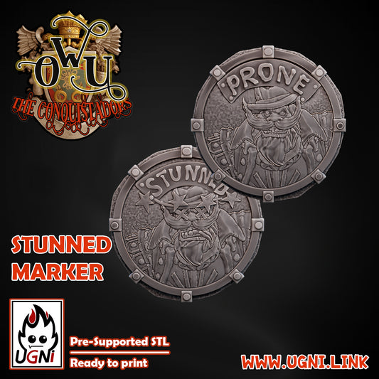 Conquistadors Stun Markers (2pcs) | UGNI Miniatures | Resin