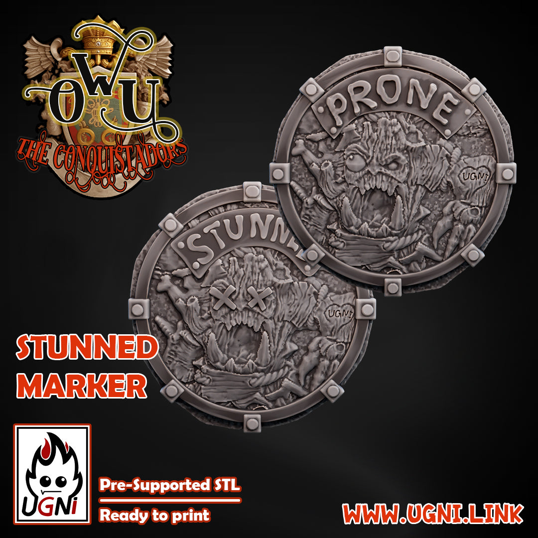 Conquistadors Stun Markers (2pcs) | UGNI Miniatures | Resin