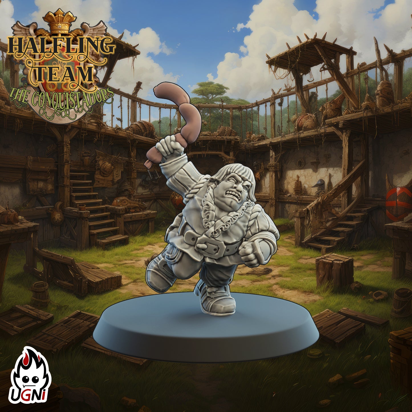 Halfling Booster Pack - Conquistador Style (8pcs) | UGNI Miniatures | Resin