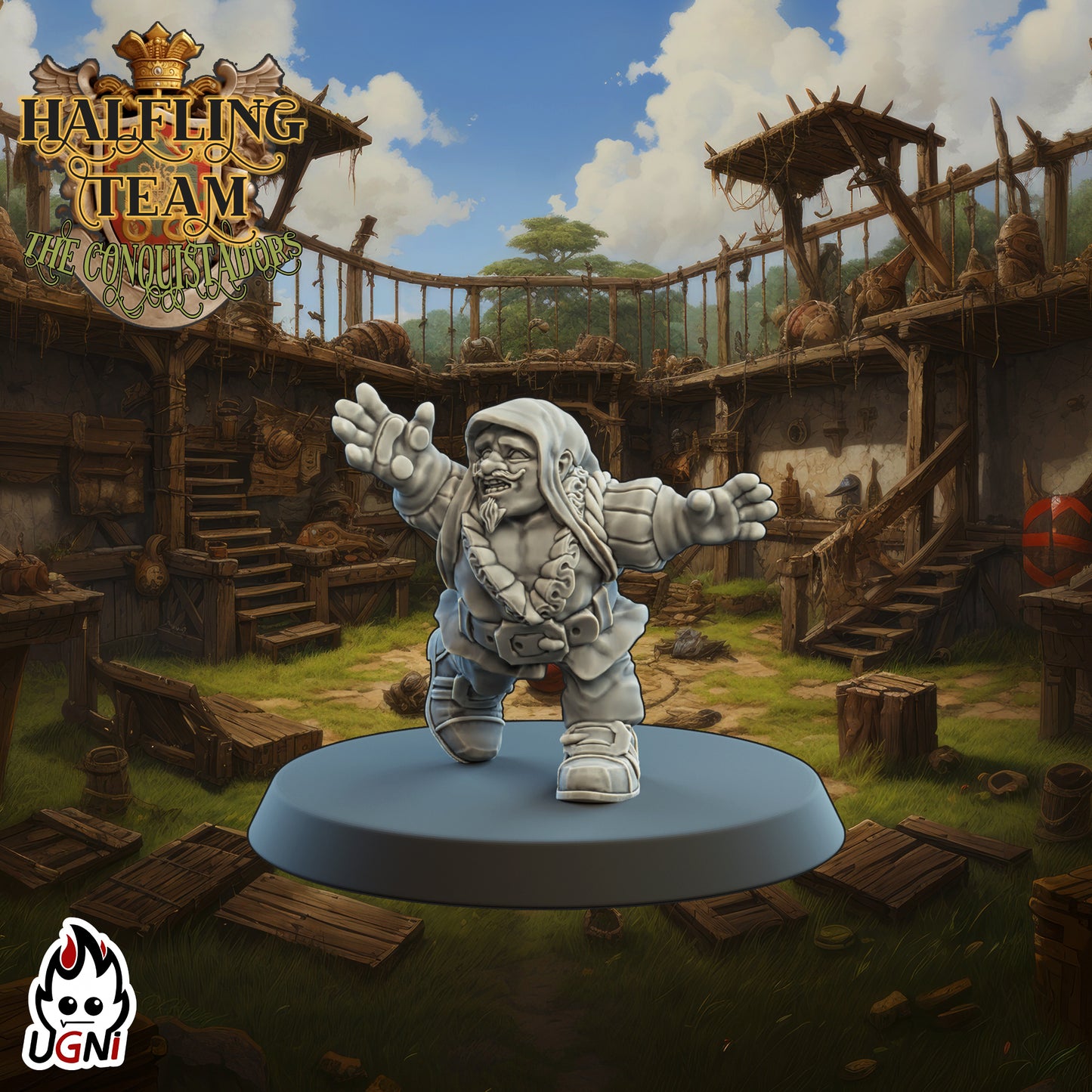 Halfling Booster Pack - Chunky 08 | UGNI Miniatures | Resin