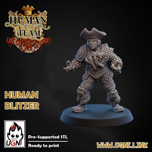 Human Booster Pack - Blitzer 02 | UGNI Miniatures | Resin