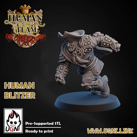 Human Booster Pack - Blitzer 03 | UGNI Miniatures | Resin