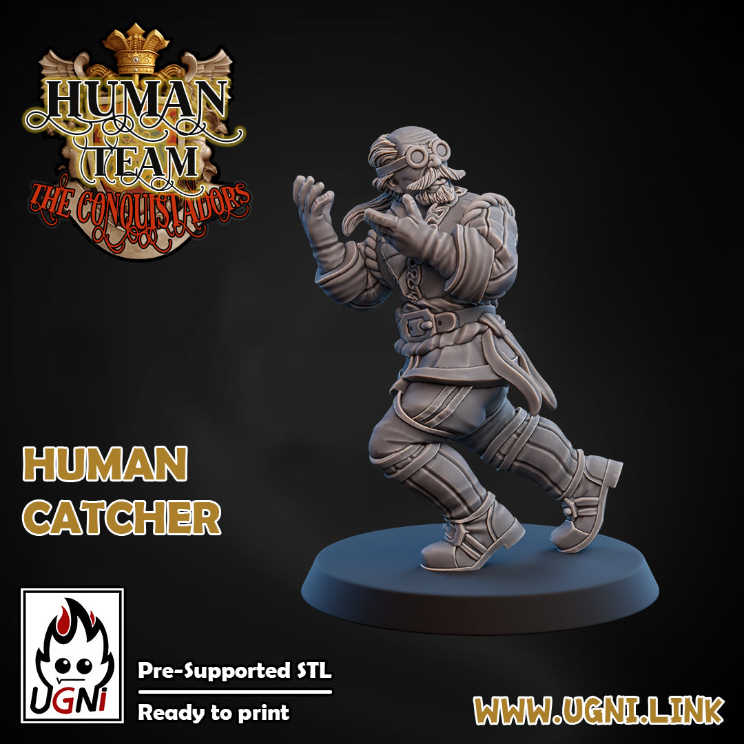 Human Booster Pack - Catcher 02 | UGNI Miniatures | Resin