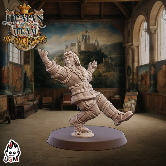 Conquistadors Human - Catcher 04 | UGNI Miniatures | Resin