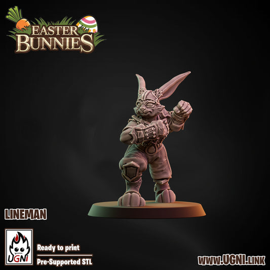 Easter Bunnies Team - Lineman 05 | UGNI Miniatures | Resin