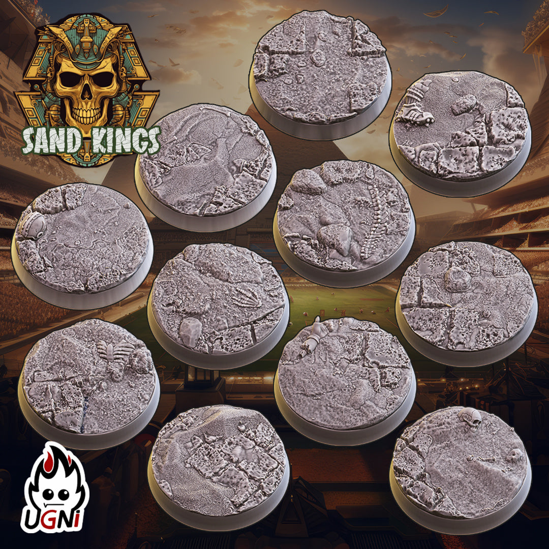 Sand Kings - Bases (11pcs) | UGNI Miniatures | Resin