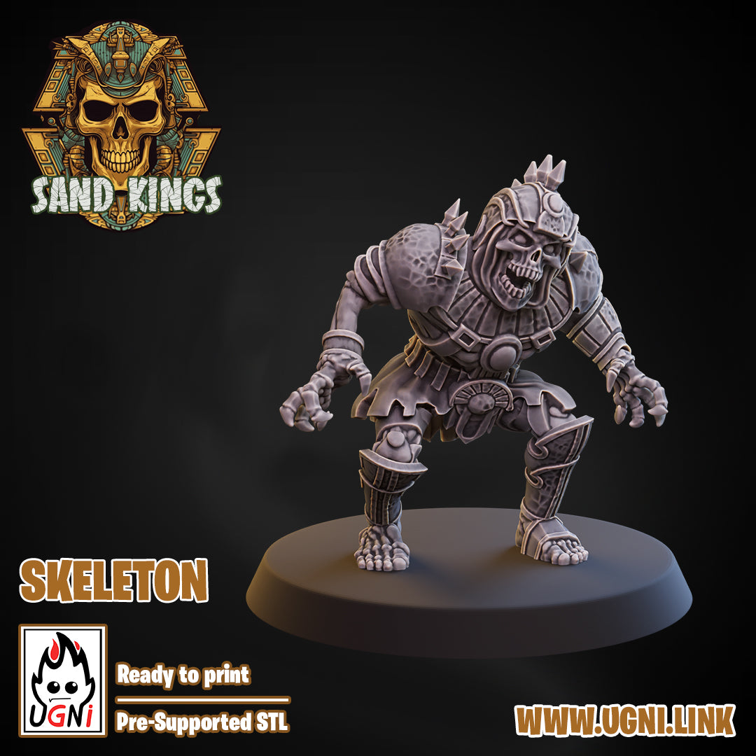 Sand Kings - Skeleton 07 | UGNI Miniatures | Resin