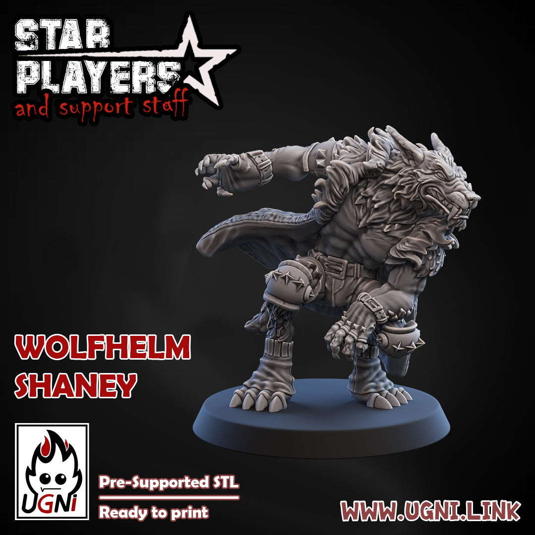 Star Player - Wolfhelm Shaney | UGNI Miniatures | Resin