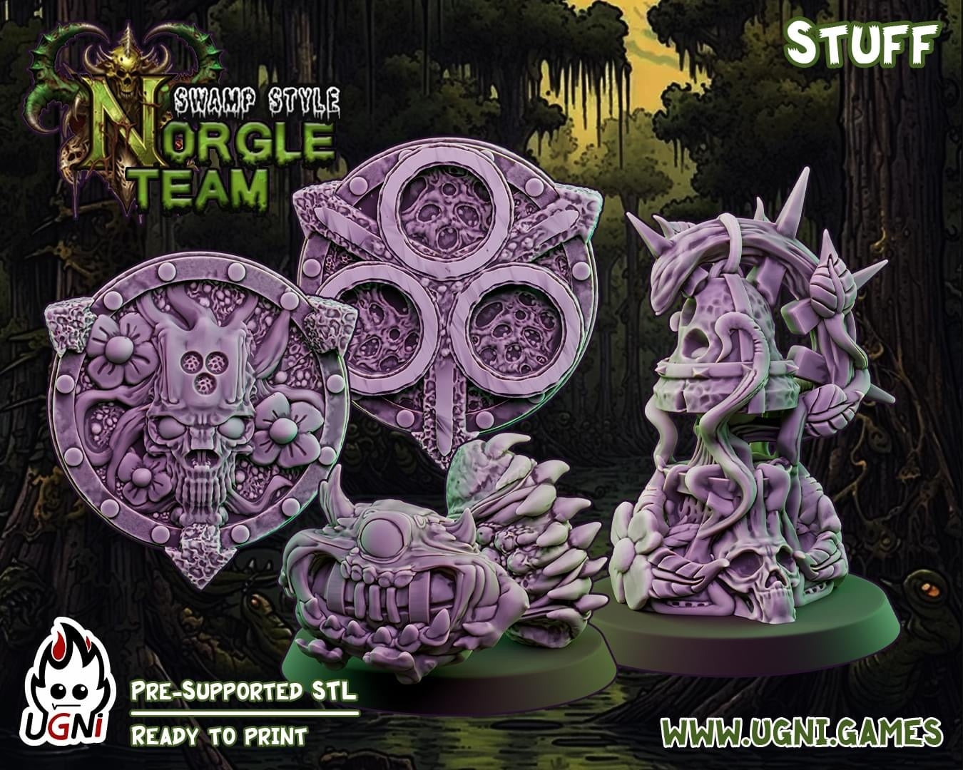 Swamp Norgles Team - Swamp Norgles | UGNI Miniatures | Resin