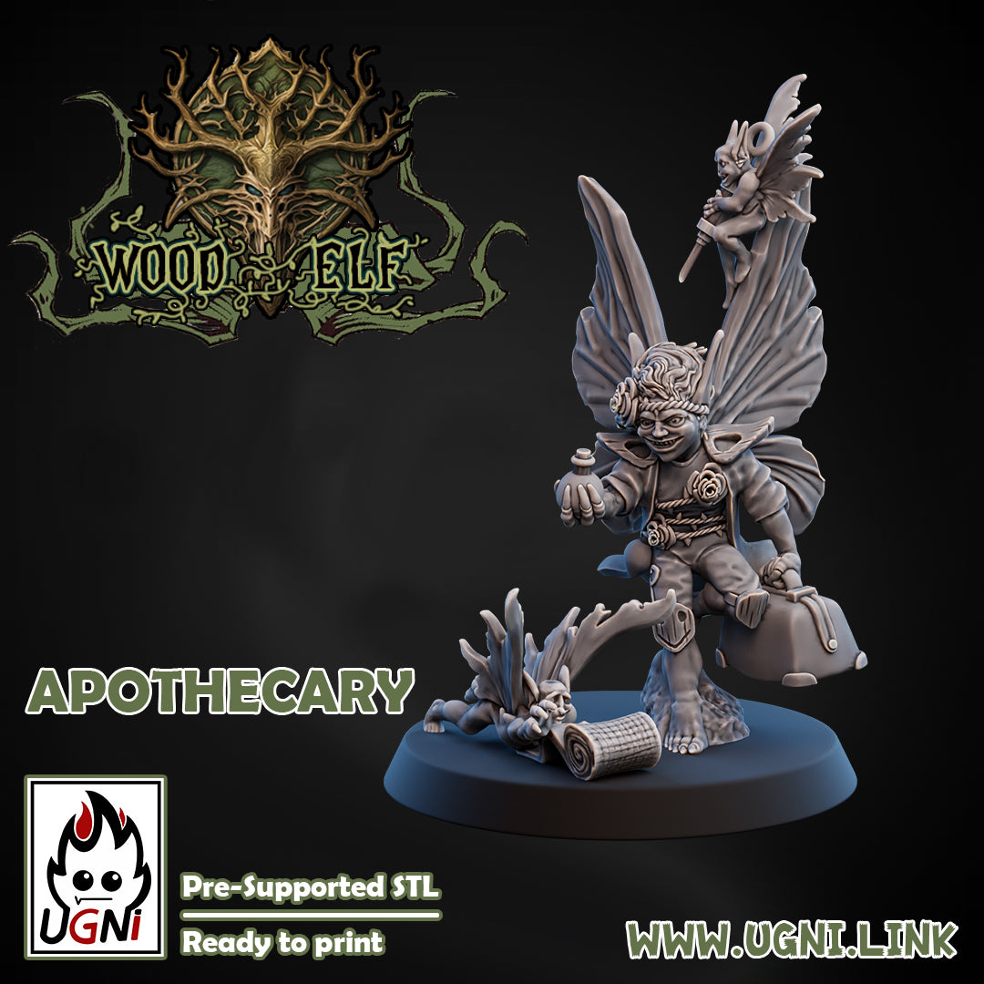 Wood Elf - Apothecary | UGNI Miniatures | Resin