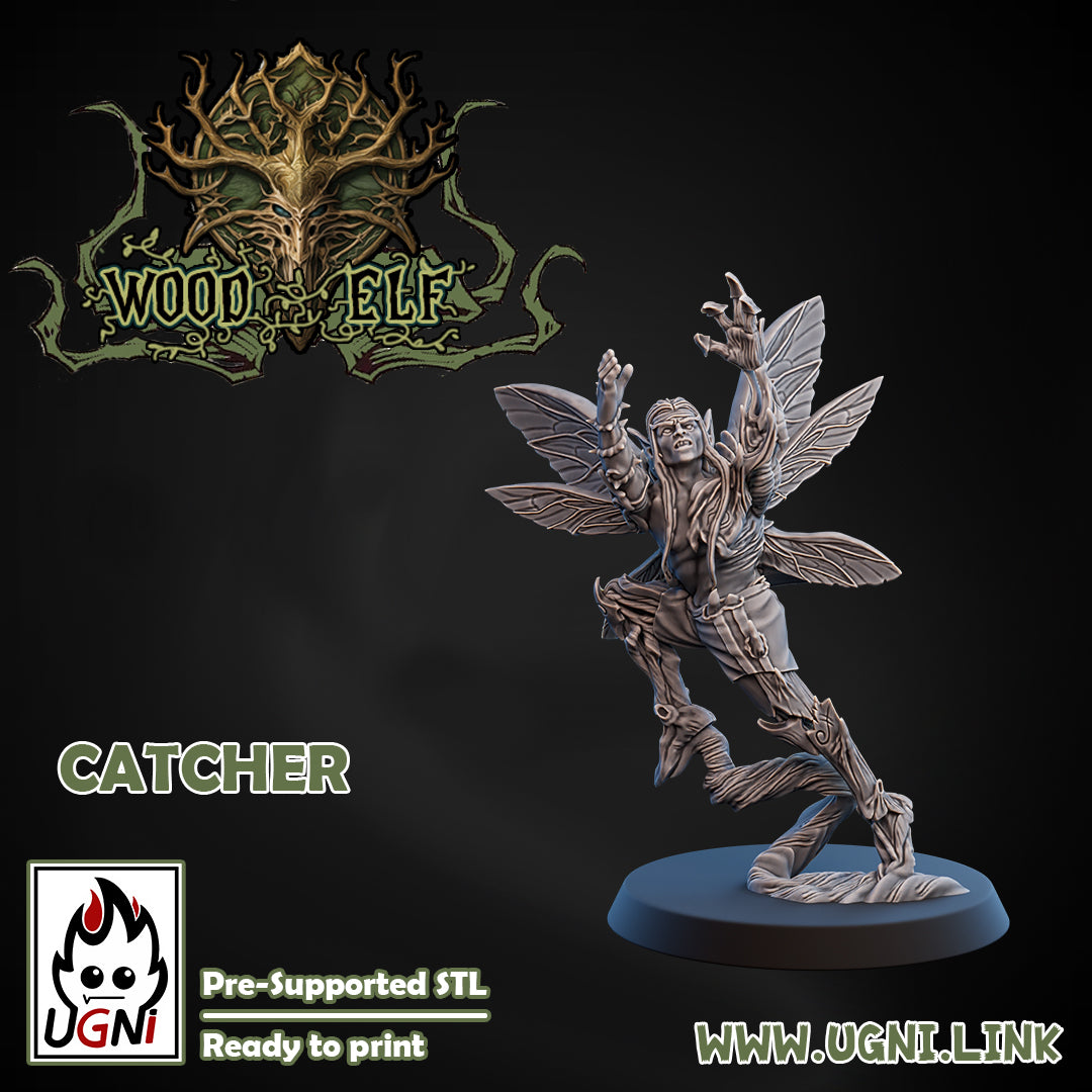 Wood Elf - Catcher 01 | UGNI Miniatures | Resin