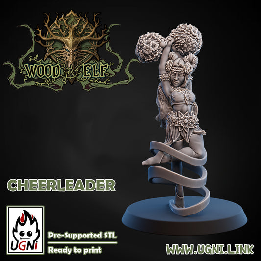 Wood Elf - Cheerleader 02 | UGNI Miniatures | Resin