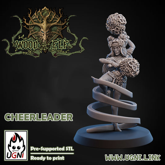 Wood Elf - Cheerleader 03 | UGNI Miniatures | Resin