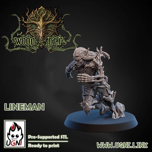 Wood Elf - Lineman 03 | UGNI Miniatures | Resin