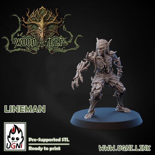 Wood Elf - Lineman 04 | UGNI Miniatures | Resin