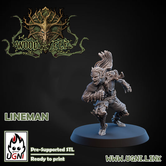 Wood Elf - Lineman 05 | UGNI Miniatures | Resin