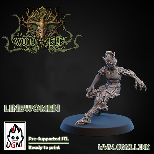 Wood Elf - Lineman 06 | UGNI Miniatures | Resin