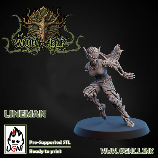 Wood Elf - Lineman 08 | UGNI Miniatures | Resin