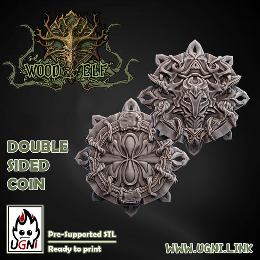 Wood Elf - Team Coin | UGNI Miniatures | Resin