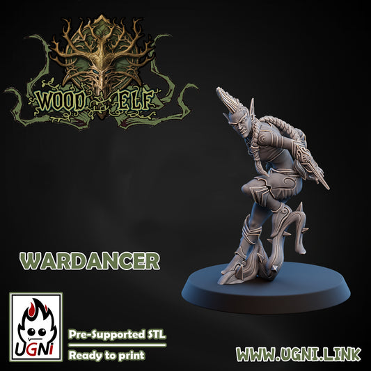 Wood Elf - Wardancer 01 | UGNI Miniatures | Resin