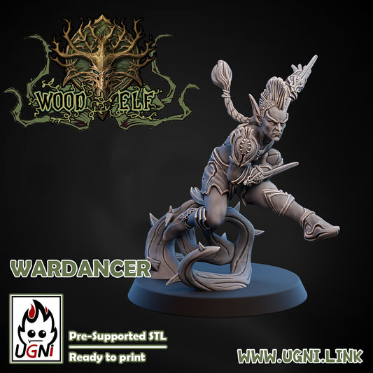 Wood Elf - Wardancer 02 | UGNI Miniatures | Resin