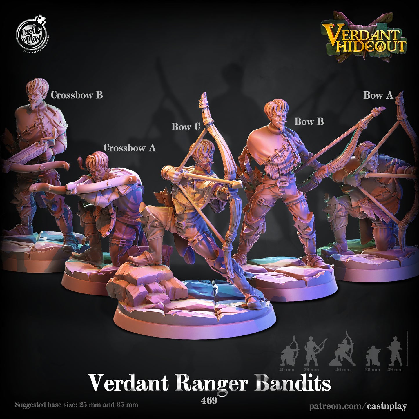 Ranger Bandits - Verdant Company Hideout | Cast N Play | Resin