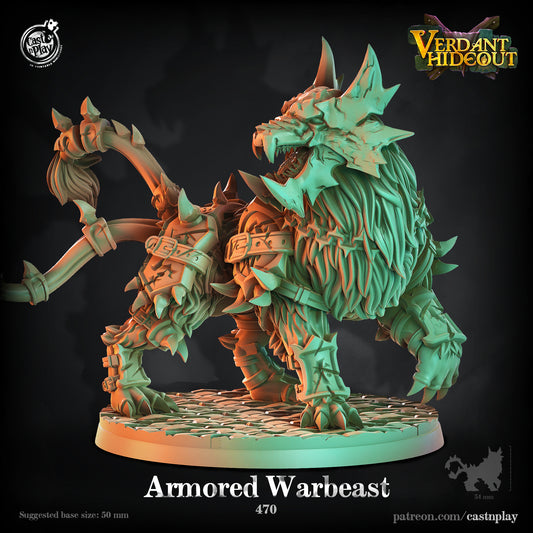 Armored Warbeast - Verdant Company Hideout | Cast N Play | Resin