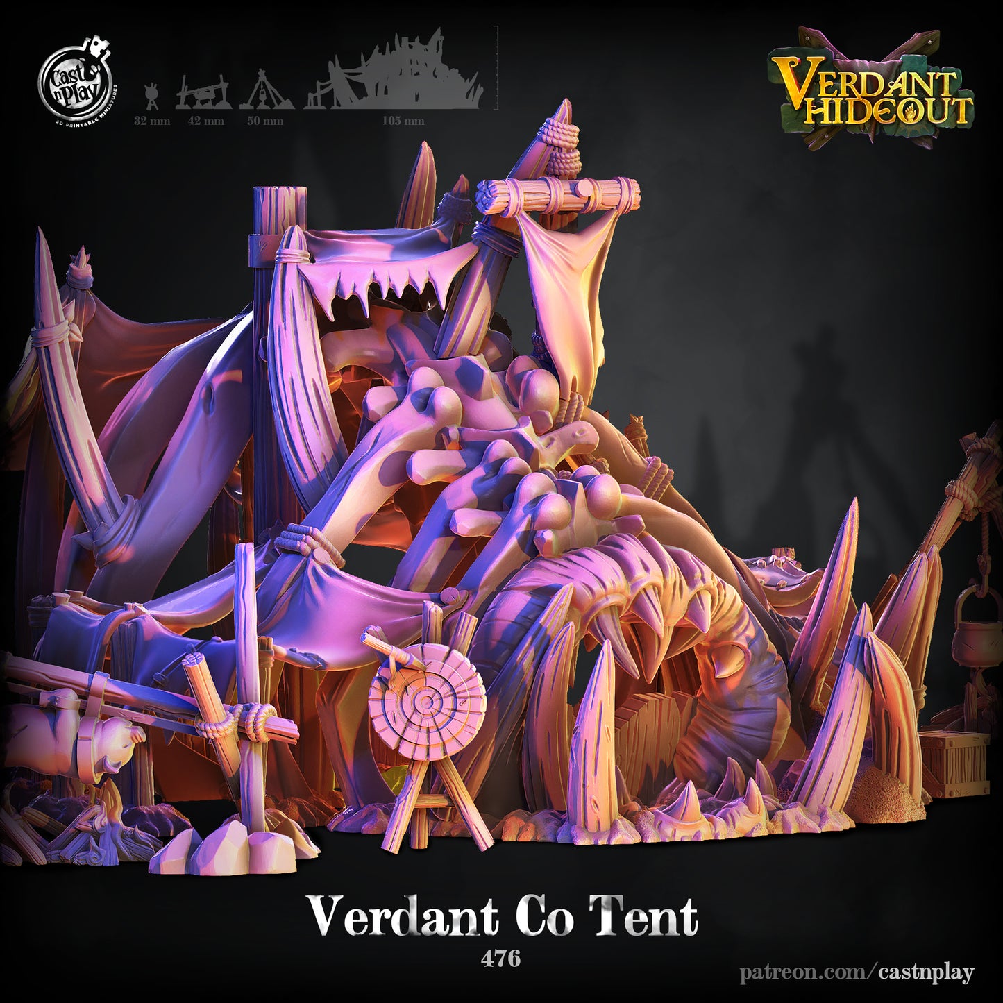 Tent - Verdant Company Hideout | Cast N Play | Resin