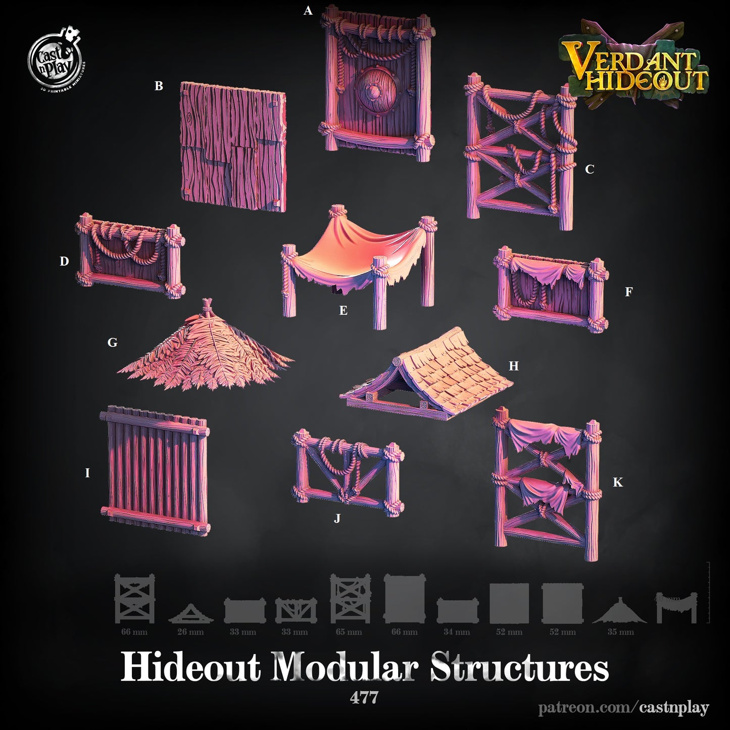 Hideout Modular Structures - Verdant Company Hideout | Cast N Play | Resin