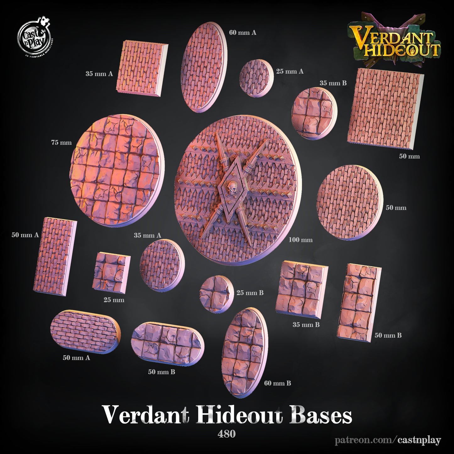 Verdant Hideout Bases - Verdant Company Hideout | Cast N Play | Resin