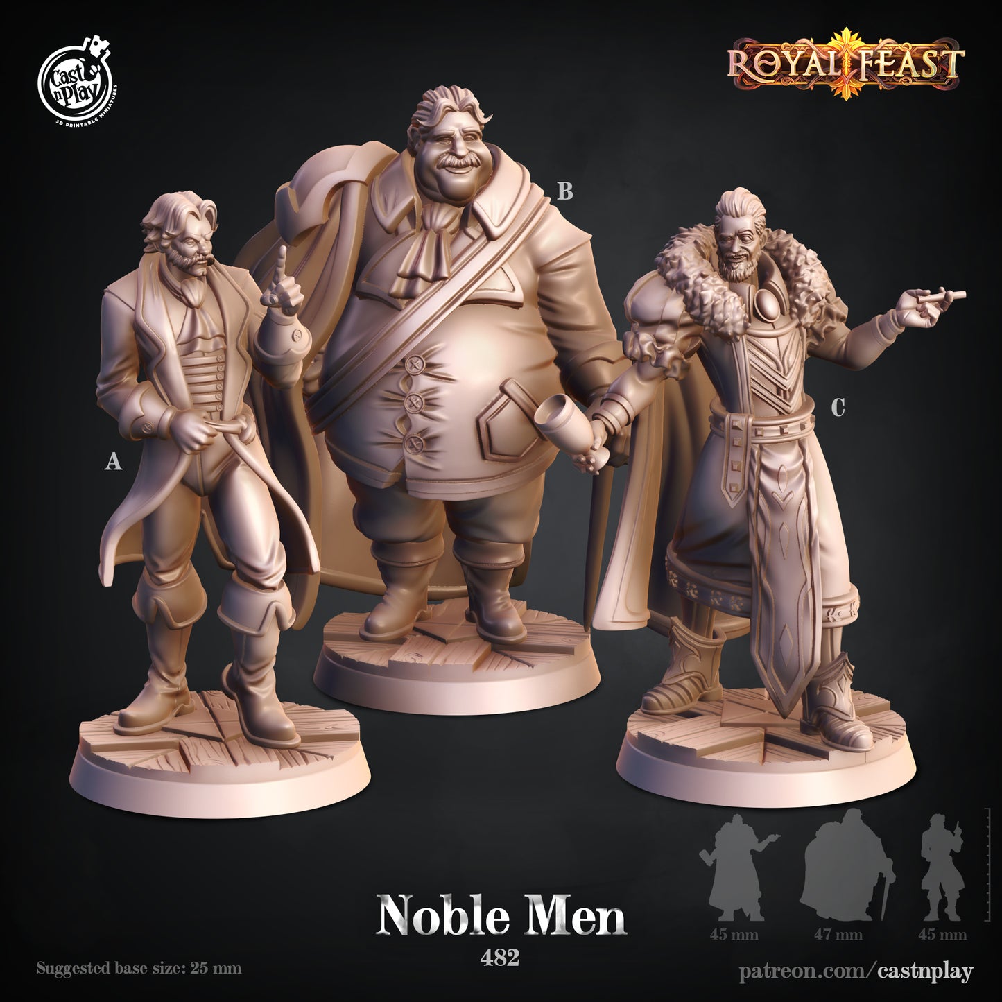 Noble Men - Royal Feast | Cast N Play | Resin