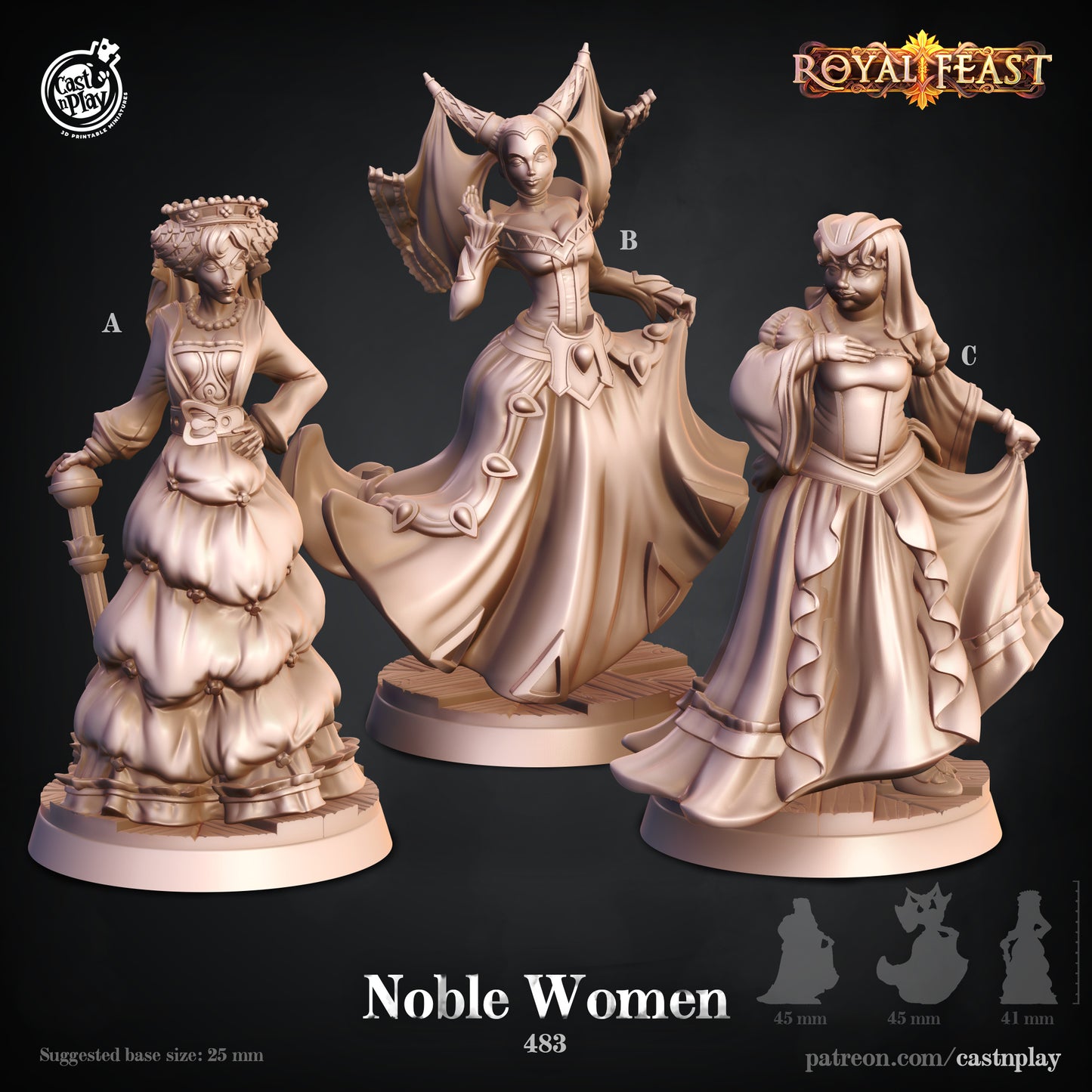Noble Women - Royal Feast | Cast N Play | Resin