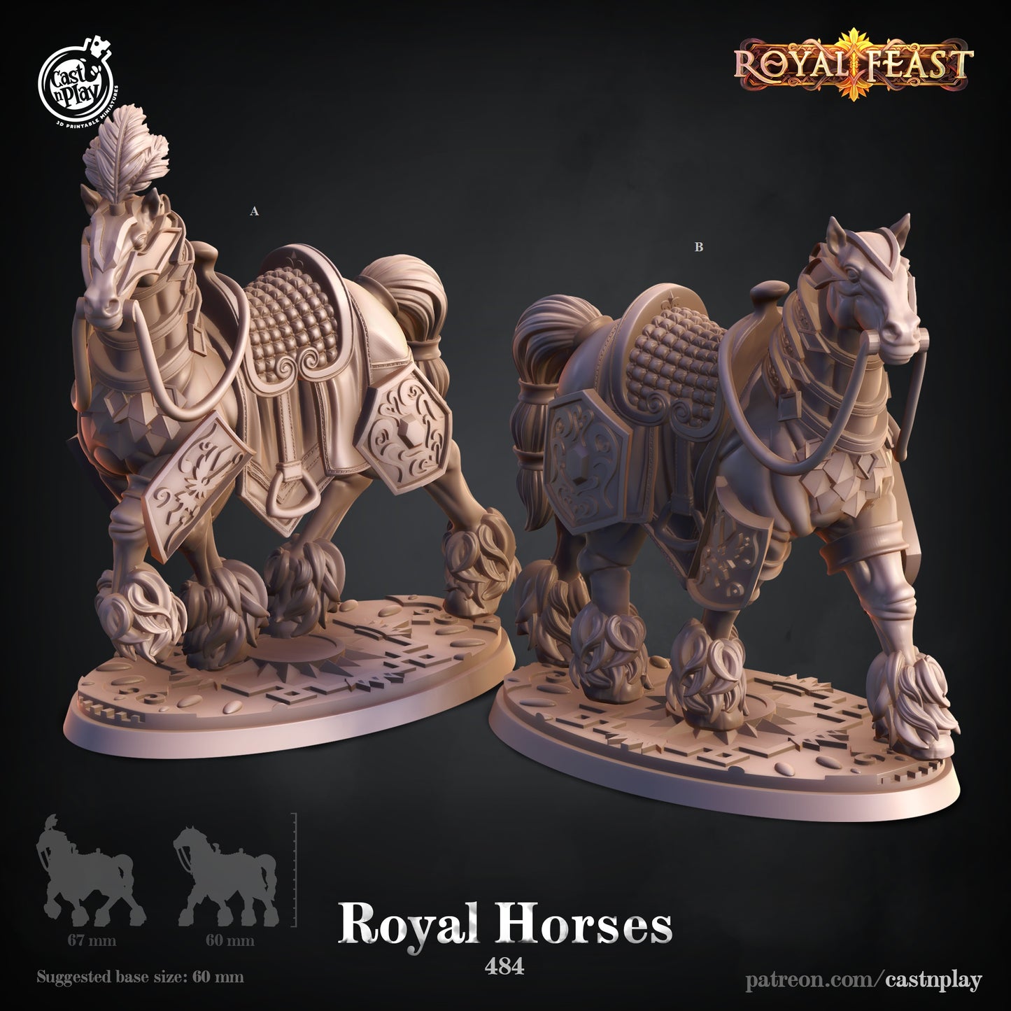 Royal Horses - Royal Feast | Cast N Play | Resin